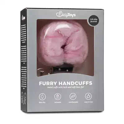 Easy Toys - kajdanki z puszystym futerkiem! Różowe