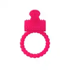 A-Toys - Pink Cock Ring. Wodoodporny silikonowy pierścień wibrujący dla podwójnej przyjemności