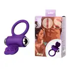 Joy of Sex - Vibrating ring Pery. Fioletowy pierścień ze stymulatorem łechtaczki.