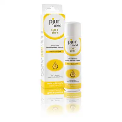 Pjur med Soft Glide. Lubrykant silikonowy z olejkiem z jojoby