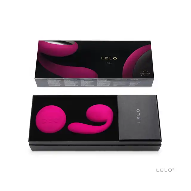 Lelo- Ida niesamowity wibrator dla par w kolorze wiśniowym
