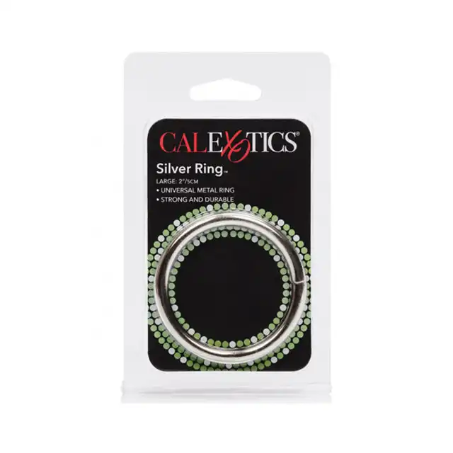 Calexotics - Silver Ring Large. Duży metalowy pierścień