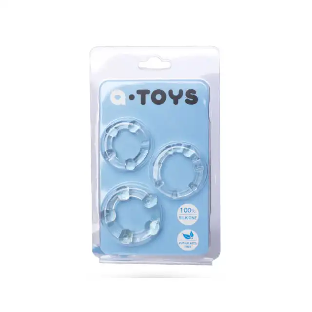 A-Toys - zestaw uniwersalnych ringów na penisa.