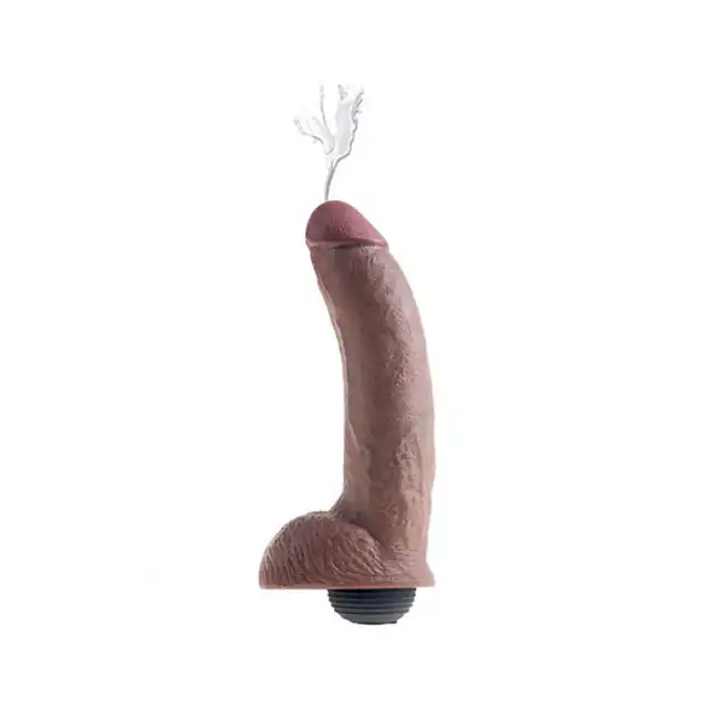 PipeDream - King Cock Squirting 9". Czarne dildo z wytryskiem 