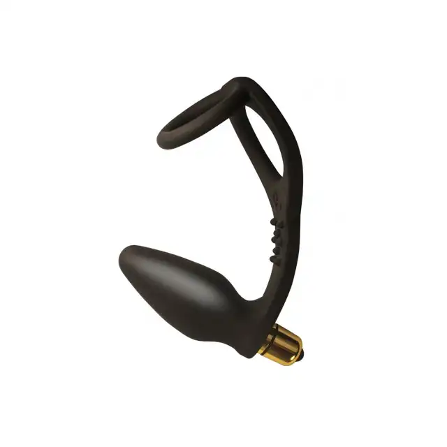 Rocks-Off -  Ro-ZEN 7 Speed. Wibrator analny połączony z ringiem erekcji i ringiem na jądra. Plus stymulator krocza. Mocne wibracje.