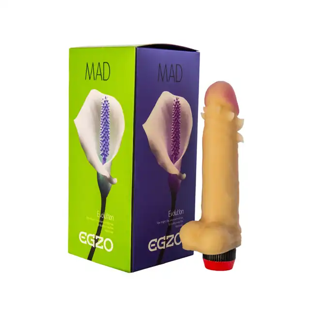 Egzo - Mad. Wibrator z cyberskóry. Piękne opakowanie!