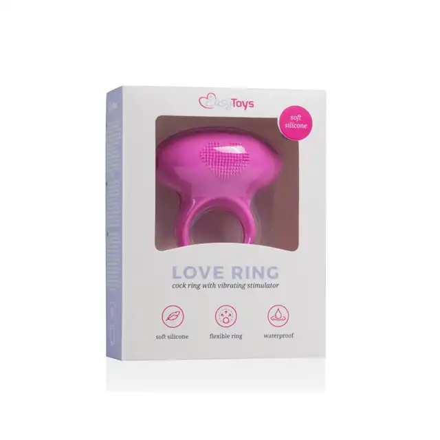 Easy Toys - Love Ring. Różowy pierścień z wibracjami.