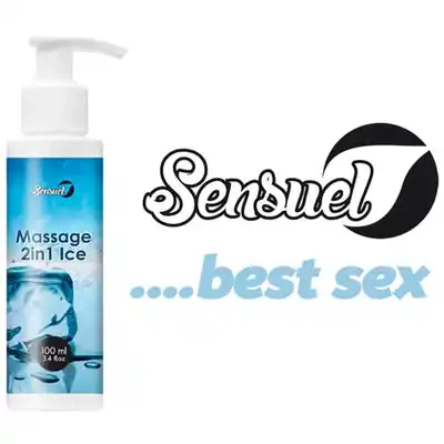 Sensuel - mocno chłodzący żel do masażu 2w1  - Bestseller! Mega Oferta!