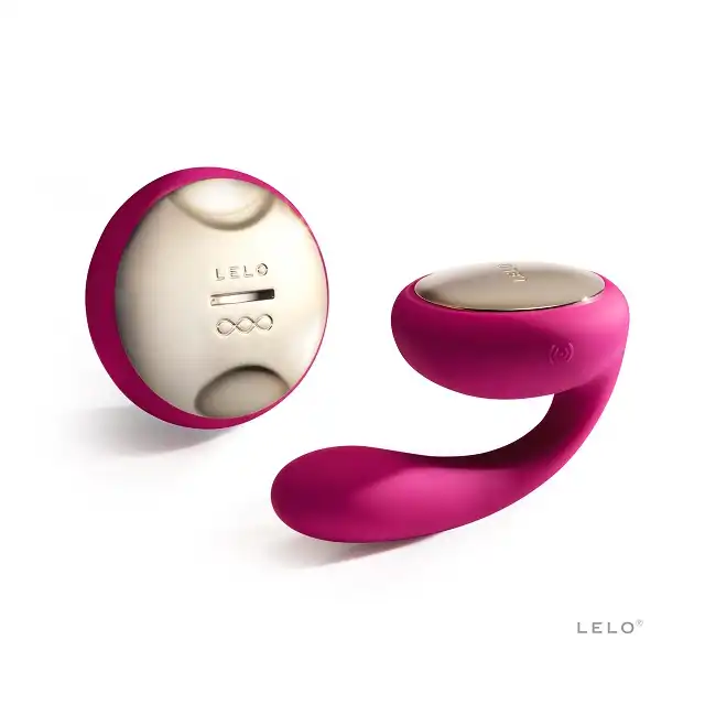 Lelo- Ida niesamowity wibrator dla par w kolorze wiśniowym