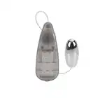 Calexotics - Slim Teardrop Bullet Grey. Jajeczko wibrujące z pilotem
