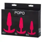 Popo Pleasure - Anal Plug Set. Zestaw 3 wtyczek
