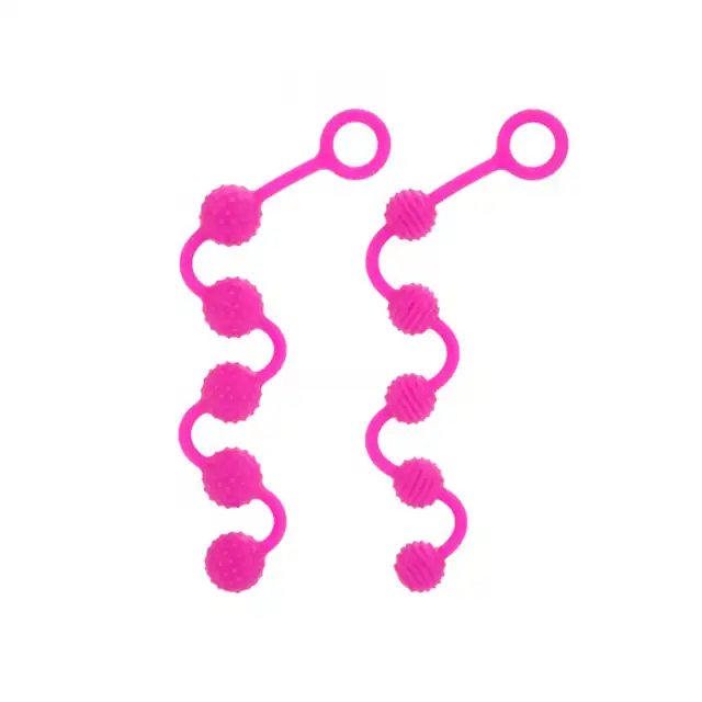 Calexotics Siliocne "O" Beads. Zestaw koralików analnych