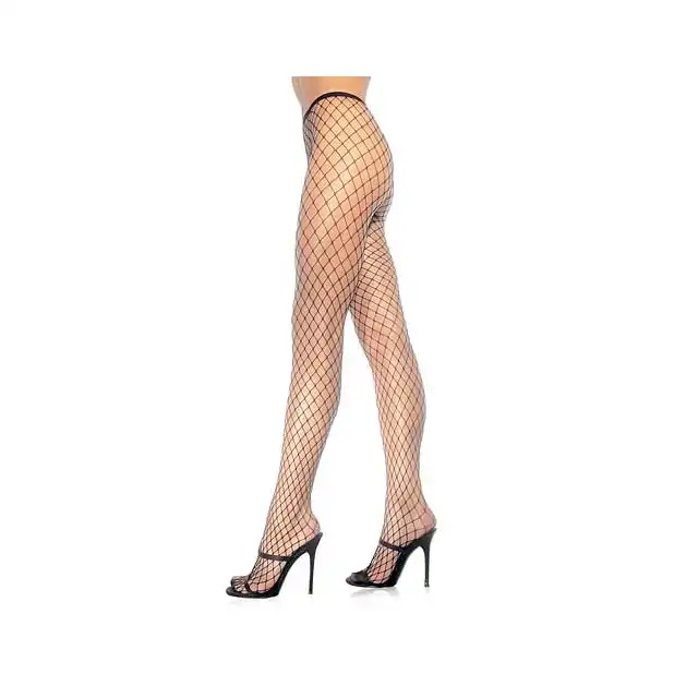 Leg Avenue - Spandex diamnond Pantyhose. Rajstopy o sexownych oczkach, rozmiar uniwersalny OS