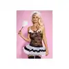 Obsessive - Housemaid L/XL. 5-częściowy strój pokojówki z wielowarstwową seksowną spódniczką