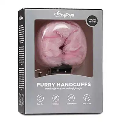 Easy Toys - kajdanki z puszystym futerkiem! Różowe