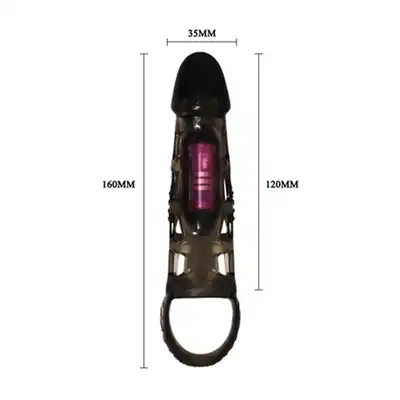 Men Extension - cage. Nakładka z ekscytującymi wibracjami