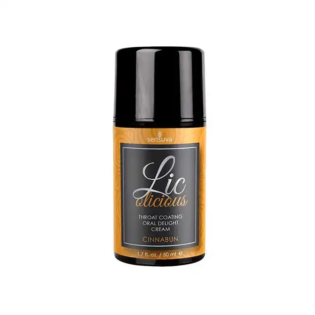 Sensuva - Lickolicious Cinnamon. Krem do seksu oralnego Cynamonowy. Mega Sale!