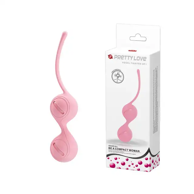 Pretty Love - silikonowe kulki gejszy. Delikatny kolor