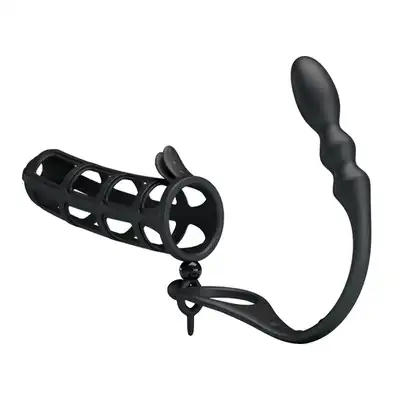 Pretty Love - Hercules Penis Sheath. Przedłużka z korkiem analnym.