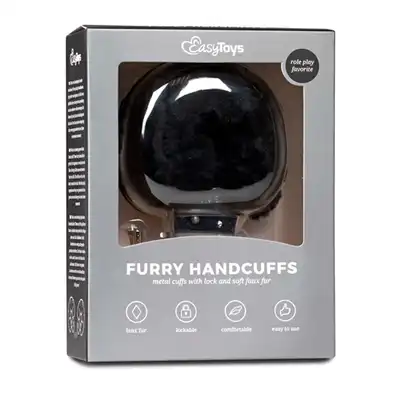 Easy Toys - kajdanki z mięciutkim futerkiem! Czarne