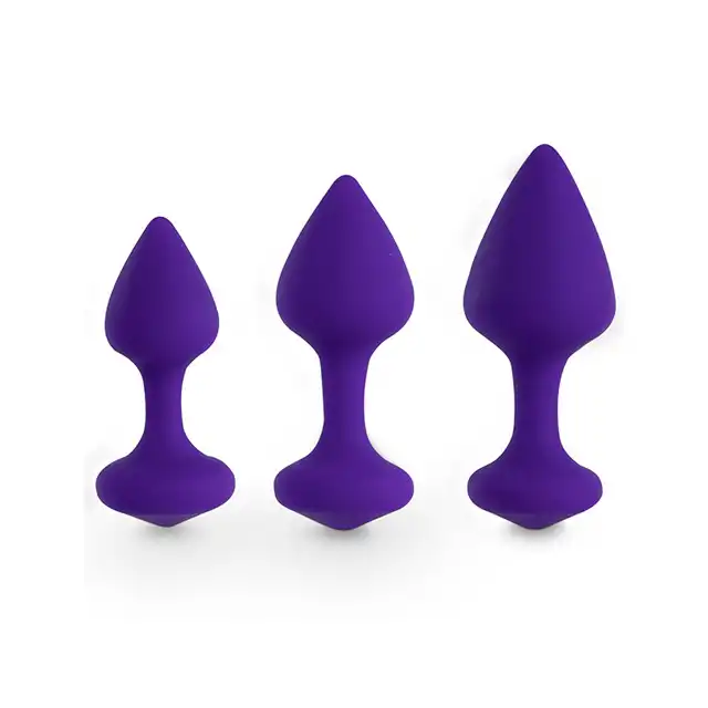 FeelzToys - Bibi. Fioletowe zatyczki analne.