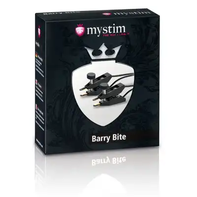 Mystim - Barry Bite - klamerki na sutki do elektrostymulacji. Zniewalająca przyjemność gwarantowana