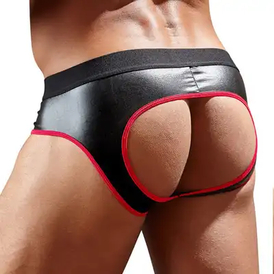 Svenjoyment - Jockstrap z zamkiem i czerwonym wykończeniem.