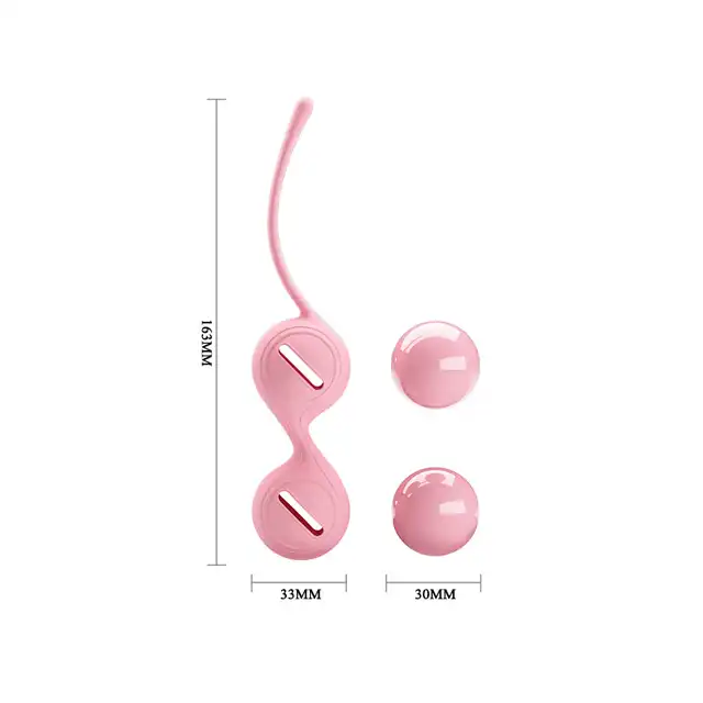 Pretty Love - silikonowe kulki gejszy. Delikatny kolor