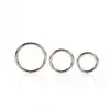 Calexotics - Silver ring set. Trzy metalowe pierścienie.