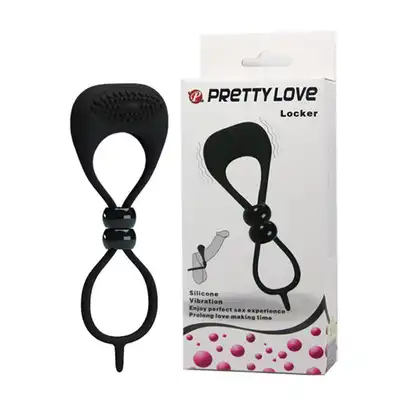 Pretty Love Locker - nowoczesny pierścień na penisa z wibracjami