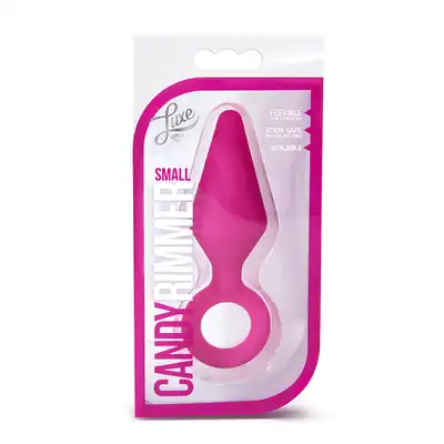 Blush - Candy Rimmer Small Fuchsia - korek analny z silikonu ze specjalnym uchwytem ułatwiającym wyciąganie