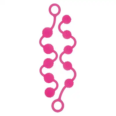 Calexotics Siliocne "O" Beads. Zestaw koralików analnych