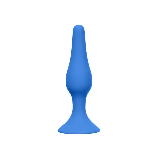 Lola Toys. Slim Anal Plug Medium. Niebieska zatyczka analna.