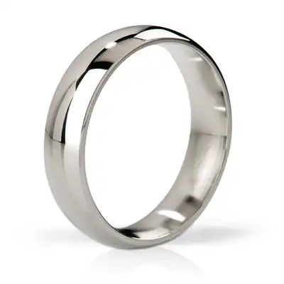 Mystim - His Ringness Eartk Polished 55 mm. Ring na penisa. Stal chirurgiczna