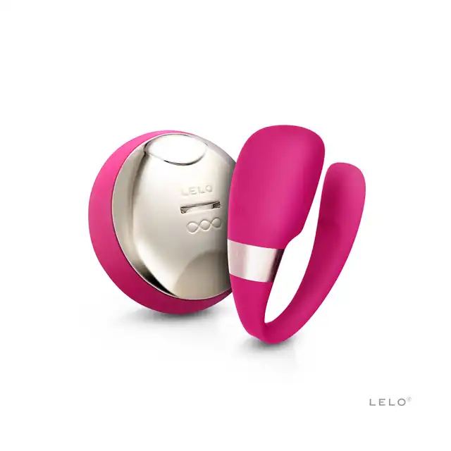 Lelo - Tiani 3 Cerise. Nowoczesny różowy wibrator dla par na pilota z technologią SenseMotion. Intuicyjne sterowanie i jeszcze więcej intensywnych doznań