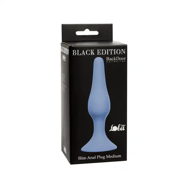 Lola Toys. Slim Anal Plug Medium. Niebieska zatyczka analna.