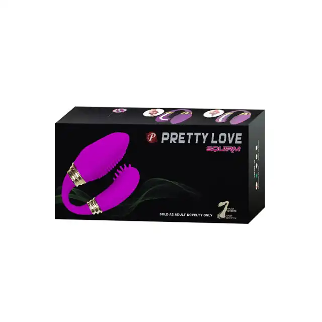 Pretty Love - Squirm. Silikonowy wibrator dla par. Ładowarka USB.