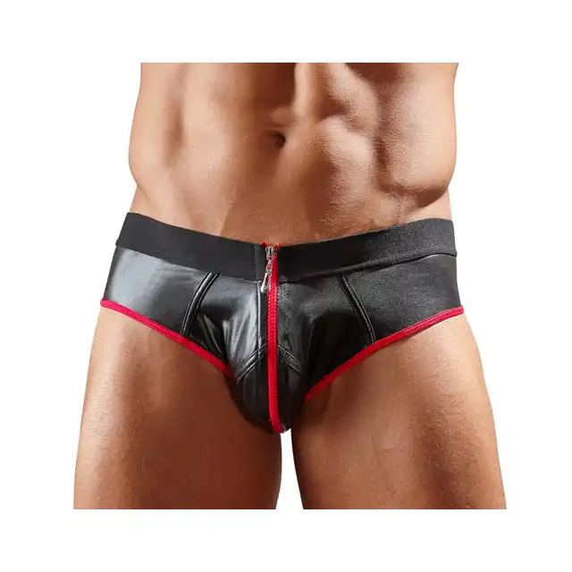 Svenjoyment - Jockstrap z zamkiem i czerwonym wykończeniem.