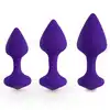 FeelzToys - Bibi. Fioletowe zatyczki analne.