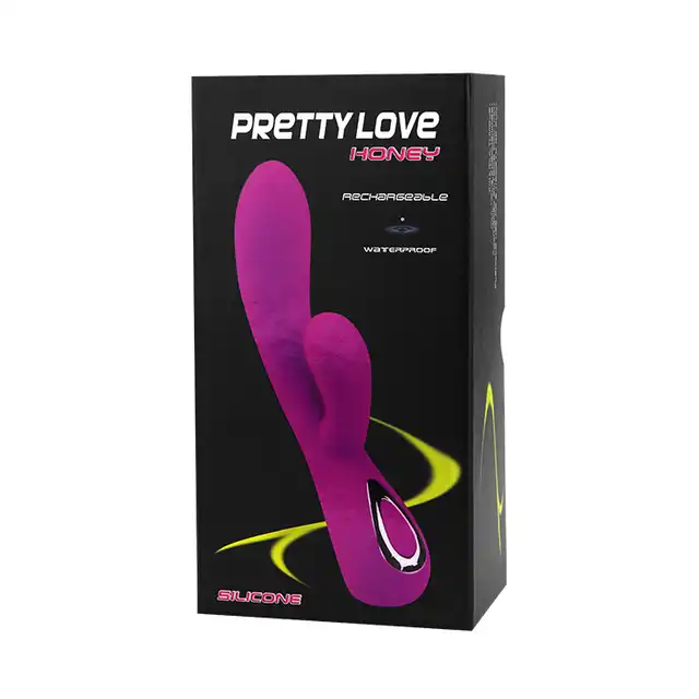 Pretty Love - Honey. Silikonowy wibrator ze stymulacją łechtaczki