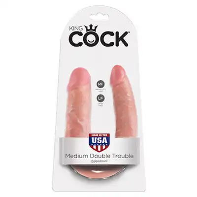 PiepeDream - King Cock - Medium Double Trouble. Podwójne dildo