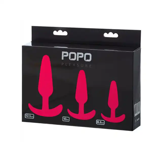 Popo Pleasure - Anal Plug Set. Zestaw 3 wtyczek