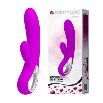 Pretty Love - Elmer. Różowy wibrator z silikonu. Nowoczesny króliczek.
