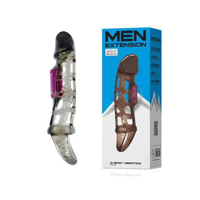 Men Extension - cage. Nakładka z ekscytującymi wibracjami
