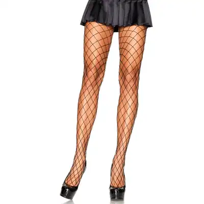 Leg Avenue - Spandex diamnond Pantyhose. Rajstopy o sexownych oczkach, rozmiar uniwersalny OS