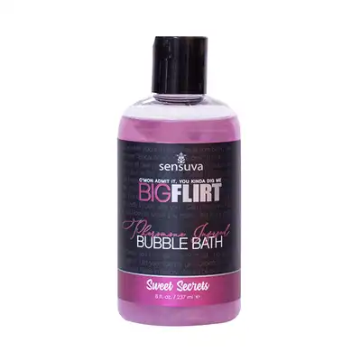 Sensuva - Big Flirt Pheromone Bubble Bath 237 ml. Romantycznie aromatyczny płyn do kąpieli nasączony feromonami i afrodyzjakami. Tworzy cudowną pianę. 