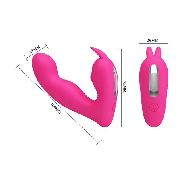 Pretty Love - Josephine G-Spot Pink. Niezwykły wibrator do punktu G z pulsacyjnym stymulatorem łechtaczki i krocza 