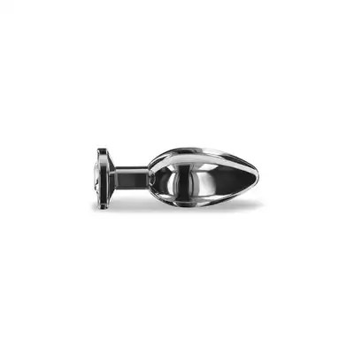 Weighted Steel Butt Plug - L Silver