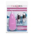 Calexotics - Double Waterproof Bullet Silver. Podwójne wibrujące jajeczko ze sterowaniem za pomocą pilota