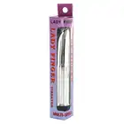 Seven Creations - Lady Finger Silver. Srebrny, klasyczny wibrator o płynnej regulacji wibracji i stymulującym trzonie